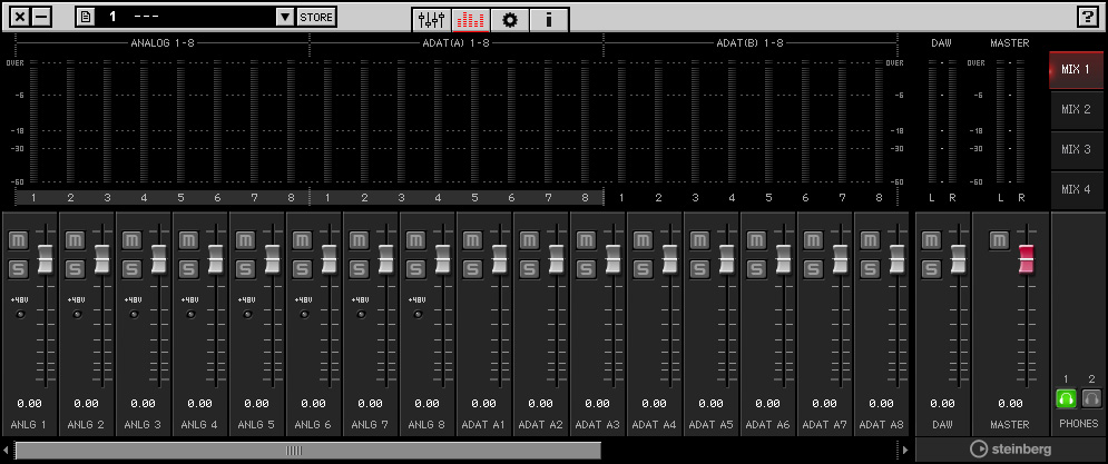 Controlli del pannello per i programmi software Livello di ritorno REV-X Regola il livello di ritorno di REV-X. Intervallo: - db +6.00 db Pan Regola il pan.