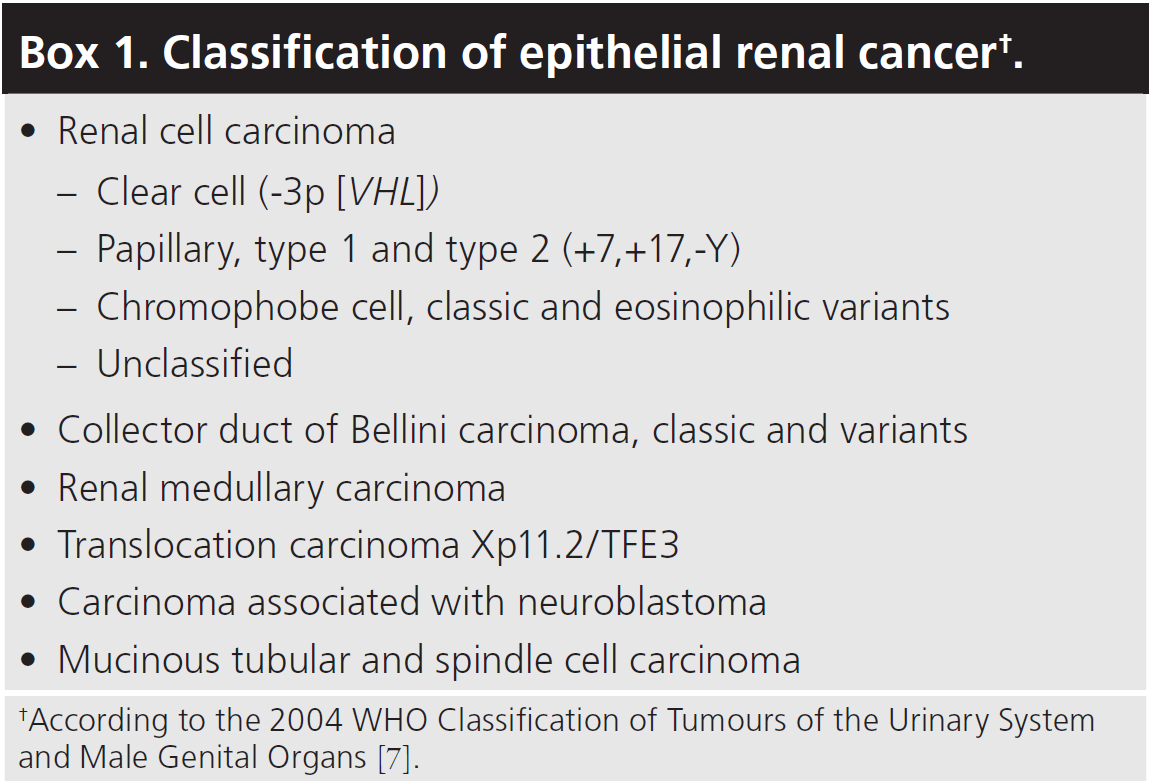 WHO 2004 classification 1 true clear cell RCC are extraordinarily rare in childhood in the setting of pre-existing neoplasms, including WT, metanephric adenoma, and metanephric adenofibroma 60-70%