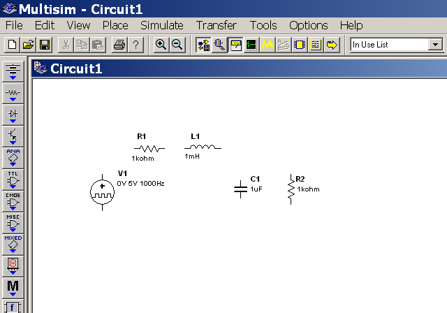 Come definire un circuito (7) Una volta disposti i componenti sull area di lavoro, questi devono essere