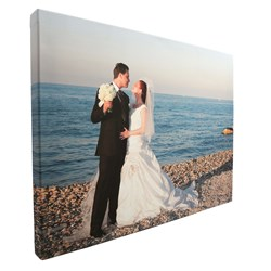 Tela 50x70 con telaio con foto Stampa su tela personalizzata, misura 50x70 cm, montata su telaio in legno di spessore di 5 cm e con