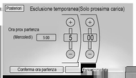 Guida e funzionamento 145 Compilazione dell'orario di conclusione tariffa dell'energia elettrica Dalla schermata della rispettiva tabella delle tariffe dell'energia elettrica, premere Modifica