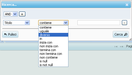 All interno delle funzionalità, negli Elenchi, è possibile impostare degli specifici ordinamenti. Gli ordinamenti specifici sono: Ascendente o Discendente.