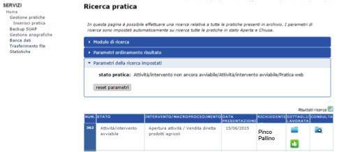 consecutive eseguite verosimilmente nella medesima ora/data, di cui l azione Cambio stato in lavorata è attribuita all utente job Amministratore di