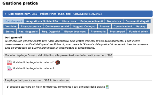 Figura 44 l evidenziazione scompare, anche senza aver eseguito alcuna modifica sulla pratica.