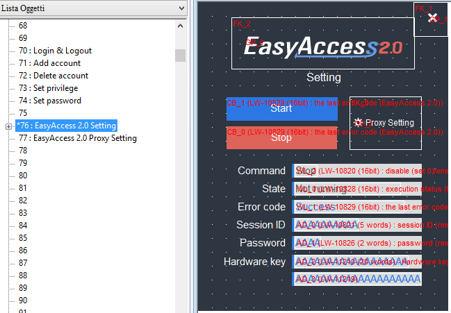 8. Configurare un progetto con EasyBuilder Pro EasyBuilder Pro System Tags In EasyBuilder Pro ci sono alcune system tags (variabili di sistema) addizionali ad uso esclusivo di EasyAccess 2.0.