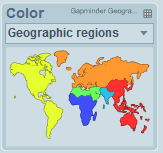 1) che permette la visualizzazione dei dati, relativi agli indicatori di sviluppo, nel tempo e tecniche di interazione con tali dati. 1.