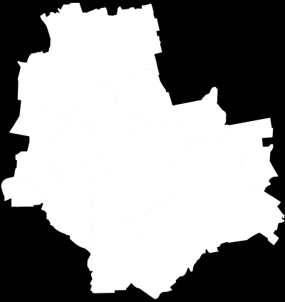Divisione amministrativa La città di Varsavia possiede lo statuto di distretto ed è