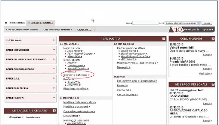 Figura 35 Menù selezione del catalogo da firmare Puoi decidere di annullare le operazioni cliccando sulla X in