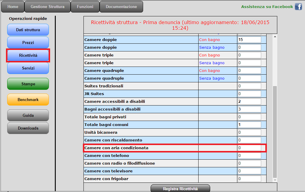 4.4 Servizi Per fare in modo che tutti i dati siano riportati correttamente i servizi dichiarati nelle sezioni <prezzi> <ricettività> <servizi> devono essere congruenti: Ciò significa che