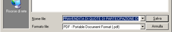 La procedura di conversione con Openoffice - 2 Il file