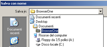 - Andare ora nel menu "File" e selezionare "Salva con nome". 090040700 - MANUALE TECNICO - VILLEGGIO - Apparirà per default una cartella dove poter scaricare la configurazione con un nome appropriato.