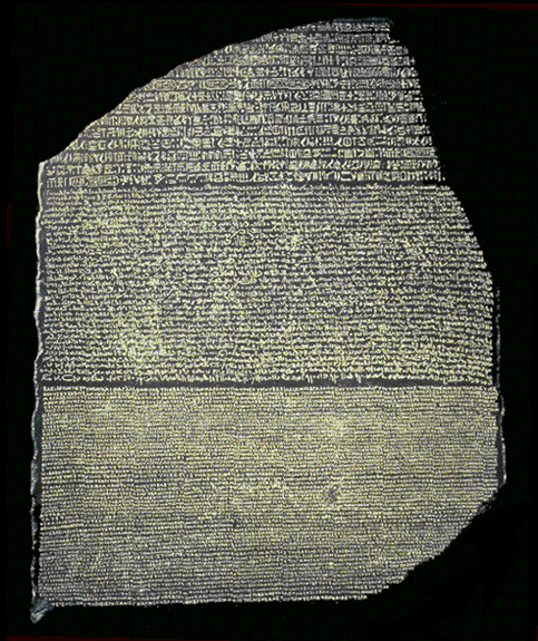 LA STELE DI ROSETTA La scrittura geroglifica era un mistero e nessuno sapeva decifrarla.