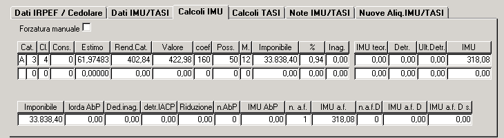 Se non sono presenti le delibere per l anno in corso, Il primo acconto IMU viene calcolato con le percentuali e le deduzioni in vigore l anno precedente.