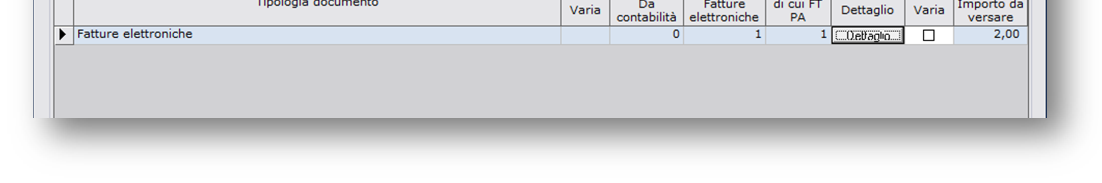 1) Impostare l ANNO e il flag su FATTURE ELETTRONICHE 2) Selezionare la ditta 3) Premere DERIVA DATI (F7) 4) Premere DETTAGLIO (Invio) e