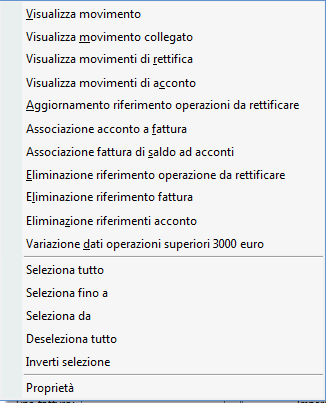 A D H O C E N T E R P R I S E N O T E F U N Z I O N A L I F P 0 336 - Visualizza movimento collegato: l opzione è disponibile solo su registrazioni di tipologia nota di rettifica con riferimento