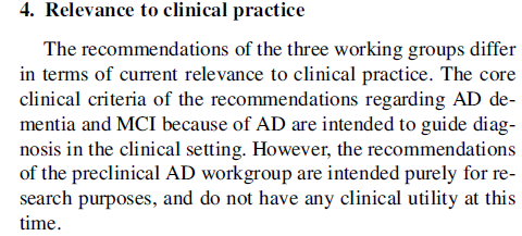 Tre percorsi diagnostici:ad, AD prodromica (MCI because of