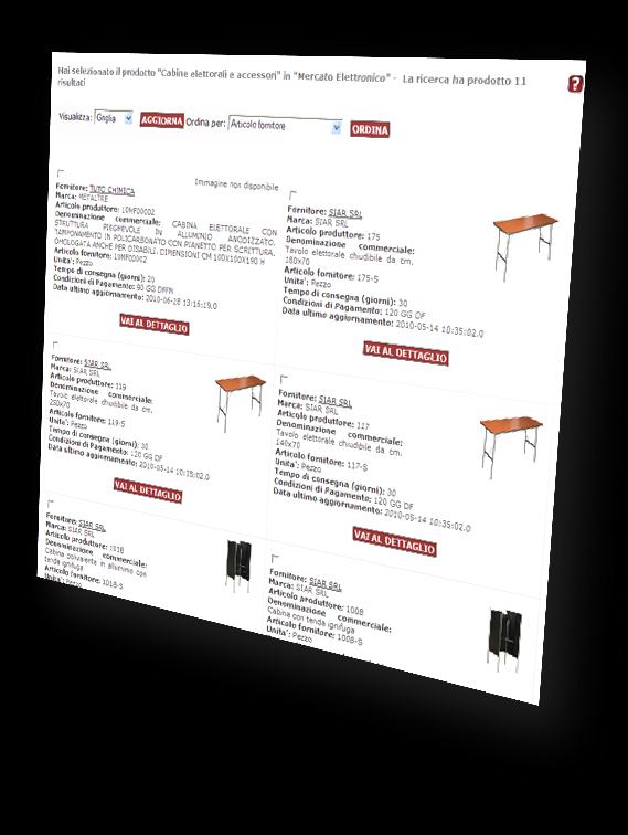 catalogo Il catalogo prodotti raccoglie le offerte presentate da tutti i fornitori nell ambito di tutti gli strumenti di acquisto.