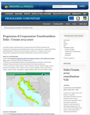 Informazioni e approfondimenti Sito web della Regione