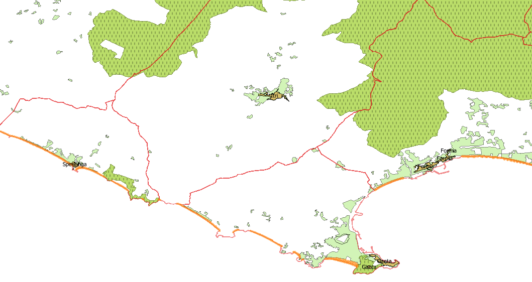 Aggiungendo alle Spiagge i ConfiniComunali, i Parchi, le AreeUrbane ed i