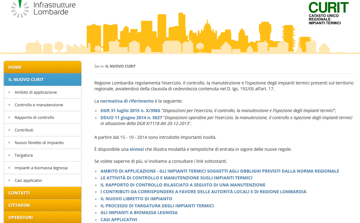 STRUMENTI E SERVIZI DI INFORMAZIONE NUOVA SEZIONE INFORMATIVA: Per agevolare cittadini e operatori è stata realizzata una sezione