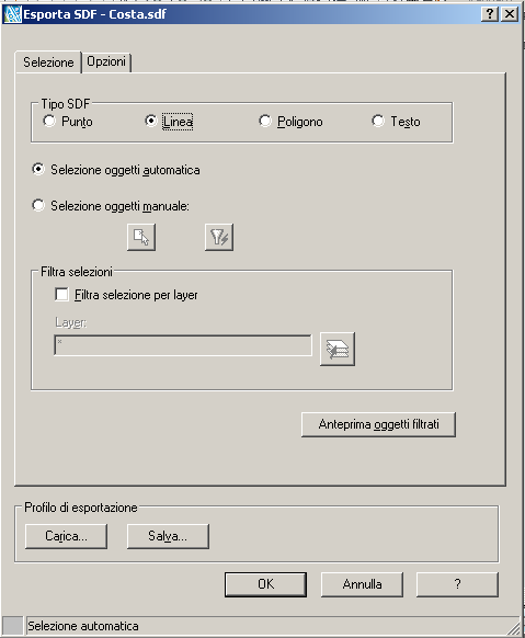 ESPORTA IN AUTODESK MAPGUIDE 6.5 Esporta in Autodesk MapGuide 6.5 permette di pubblicare i dati sul visualizzatore Map Guide 6.5 dell Autodesk.