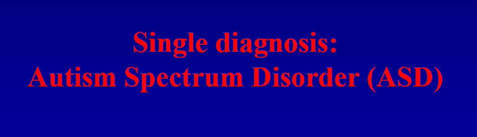 DSA Comprende: Disturbo Autistico, S. Asperger, Disturbo disintegrativo dell infanzia, e PDD-NOS.