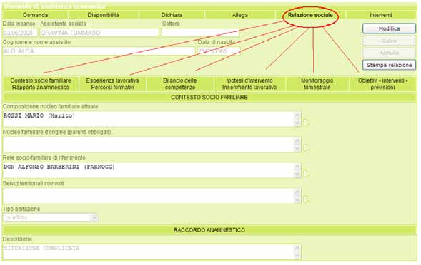 Servizi Sociali 5 COLLEGAMENTO CON LA PROCEDURA PROTOCOLLO HALLEY La procedura Servizi Sociali è collegata con il Protocollo Informatico Halley: inserendo all interno di una domanda il numero del