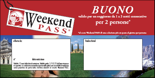1. CARATTERISTICHE DEL PRODOTTO 3/4 - Welcome pack - Leaflet Weekend