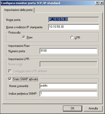 CONFIGURAZIONE DEI COLLEGAMENTI DI STAMPA 24 7 Immettere l indirizzo IP di Fiery EX4112/4127. 8 Fare clic su Avanti.