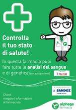 Sponsorizzazione servizi in farmacia rivolti ai pazienti Serata Diagnosi Pessina e screening - Convention Alliance Boots