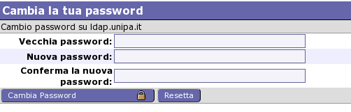 Come cambiare la propria password Scegliendo Mio account e successivamente Password è possibile cambiare la propria password di accesso.