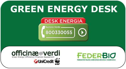 Green Energy Desk Officinae Verdi FederBio Un opportunità per le imprese che operano già nel settore biologico o che desiderano