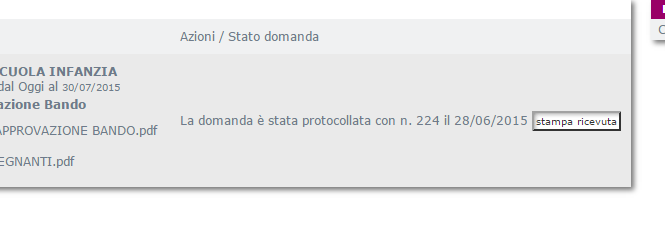 SALVANDOLI. Rientrando sulla domanda attraverso il tasto modifica istanza di partecipazione noterete che i campi richiesti e compilati non avranno più lo sfondo rosso.