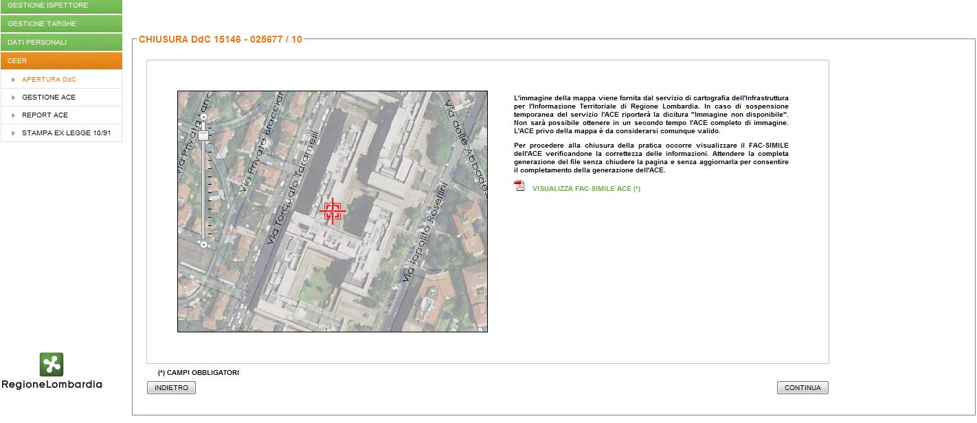 Aggiornamento 04/02/2013 Guida ai servizi CENED Firma digitale ACE Fig. 21 CEER \ Gestione ACE: Chiudi DdC Errore per inserimento di zip maggiore di 10 Mb. Fig. 22 CEER \ Gestione ACE: Chiudi DdC Salvataggio dei dati.