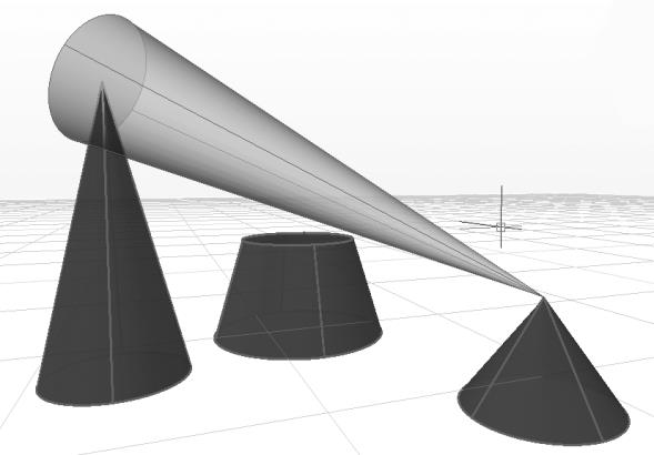 L opzione Cubo consente, immettendo un valore, di creare immediatamente un cuneo avente il lato corrispondente a tale misura e l opzione Lunghezza consente di disegnare un parallelepipedo