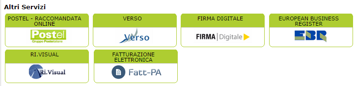 FATTURAZIONE ELETTRONICA Iscrizione al servizio Tra le diverse banche dati, vi è quella relativa alla