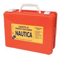 Valigetta Nautikit Cod 303074 Valigetta in polipropilene colore arancio con supporto a parete, maniglia per trasporto, chiusura con clip rotanti.