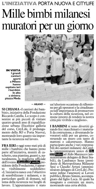30 maggio 2010 Corriere della Sera Milano,