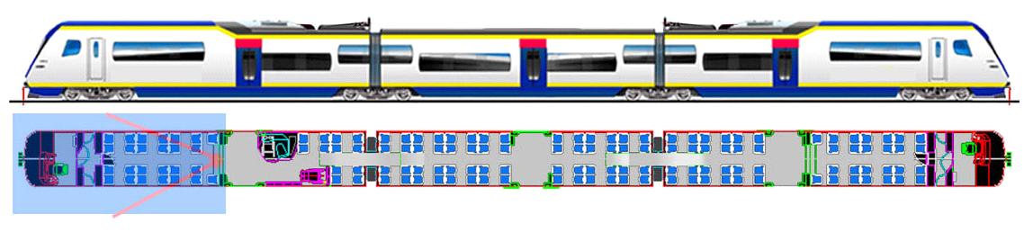 MATERIALE ROTABILE INNOVATIVO 18 REGIOSTAR ANSALDO BREDA Flessibilità: composizione modulare da 2 casse a 8 casse con capacità di trasporto da 60 a 440 passeggeri seduti (in versione articolata o