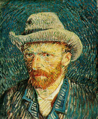 Questo autoritratto di Vincent van Gogh, del 1887, è eseguito appena dopo l incontro con gli impressionista, la tecnica utilizzata è quella divisionista, la tavolozza ha ricevuto uno schiarimento