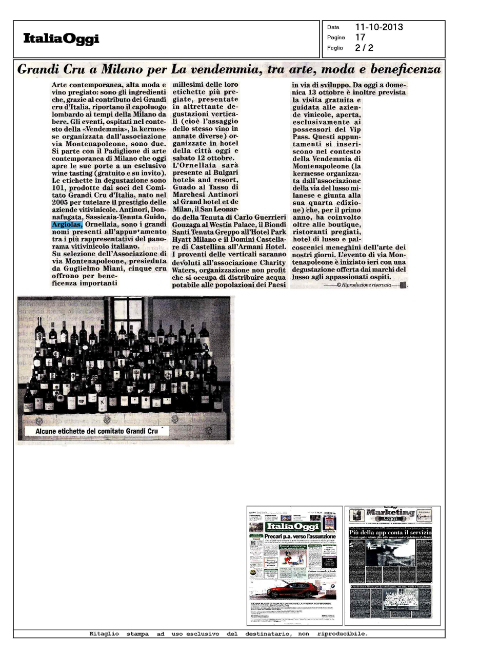 11 ottobre 2013 ITALIA OGGI Quotidiano (.