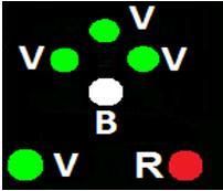 X c) una nave pilota che dirige a sinistra dell'osservatore. 114 4 413 413 I fanali rappresentati in figura indicano: X a) un idrovolante che mostra la prora.