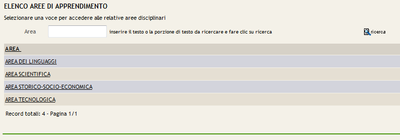 Cliccando inserisci competenze sarà