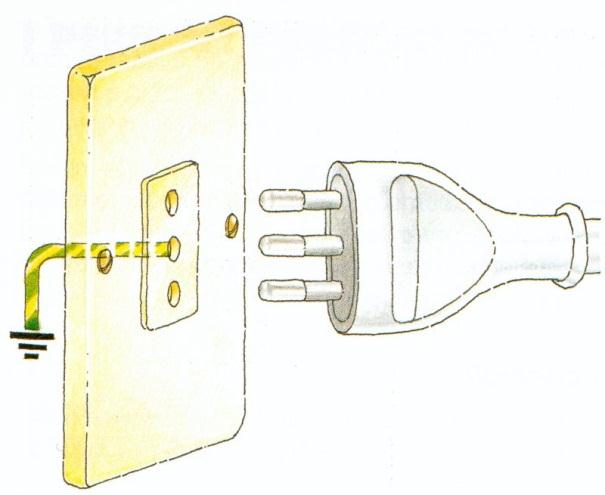 La protezione: LA MESSA A TERRA interruzione automatica del circuito L'impianto di terra realizza sostanzialmente un