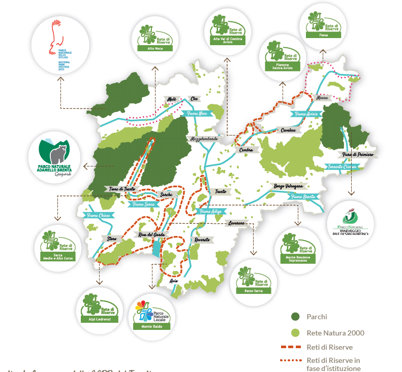 Le Aree Protette del Trentino