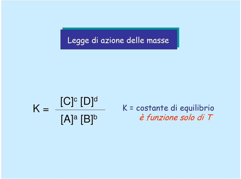 [A]a [B] b K = costante