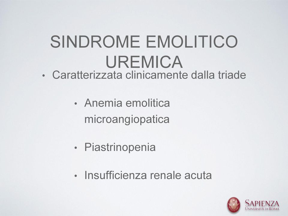 triade Anemia emolitica