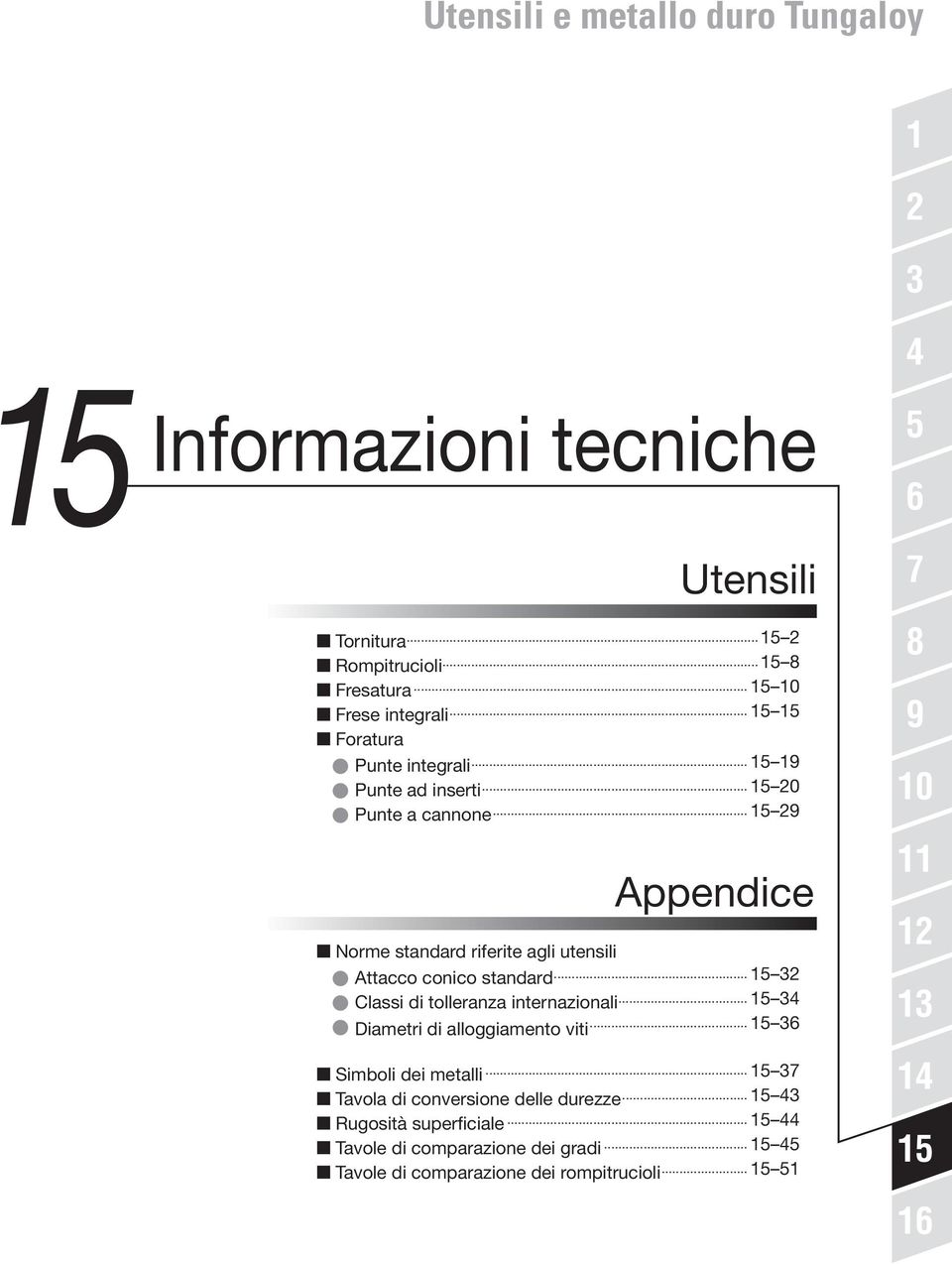 .. 32 Classi di tolleranza internazionali... 34 Diametri di alloggiamento viti... 36 Simboli dei metalli.