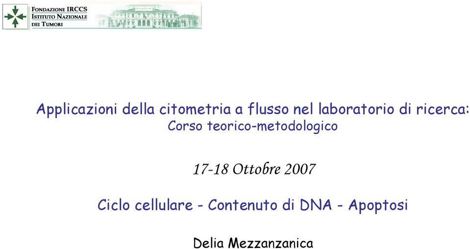 teorico-metodologico 17-18 Ottobre 2007