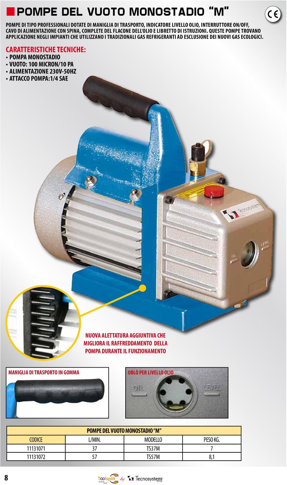 QUESTE POMPE TROVANO APPLICAZIONE NEGLI IMPIANTI CHE UTILIZZANO I TRADIZIONALI GAS REFRIGERANTI AD ESCLUSIONE DEI NUOVI GAS ECOLOGICI.